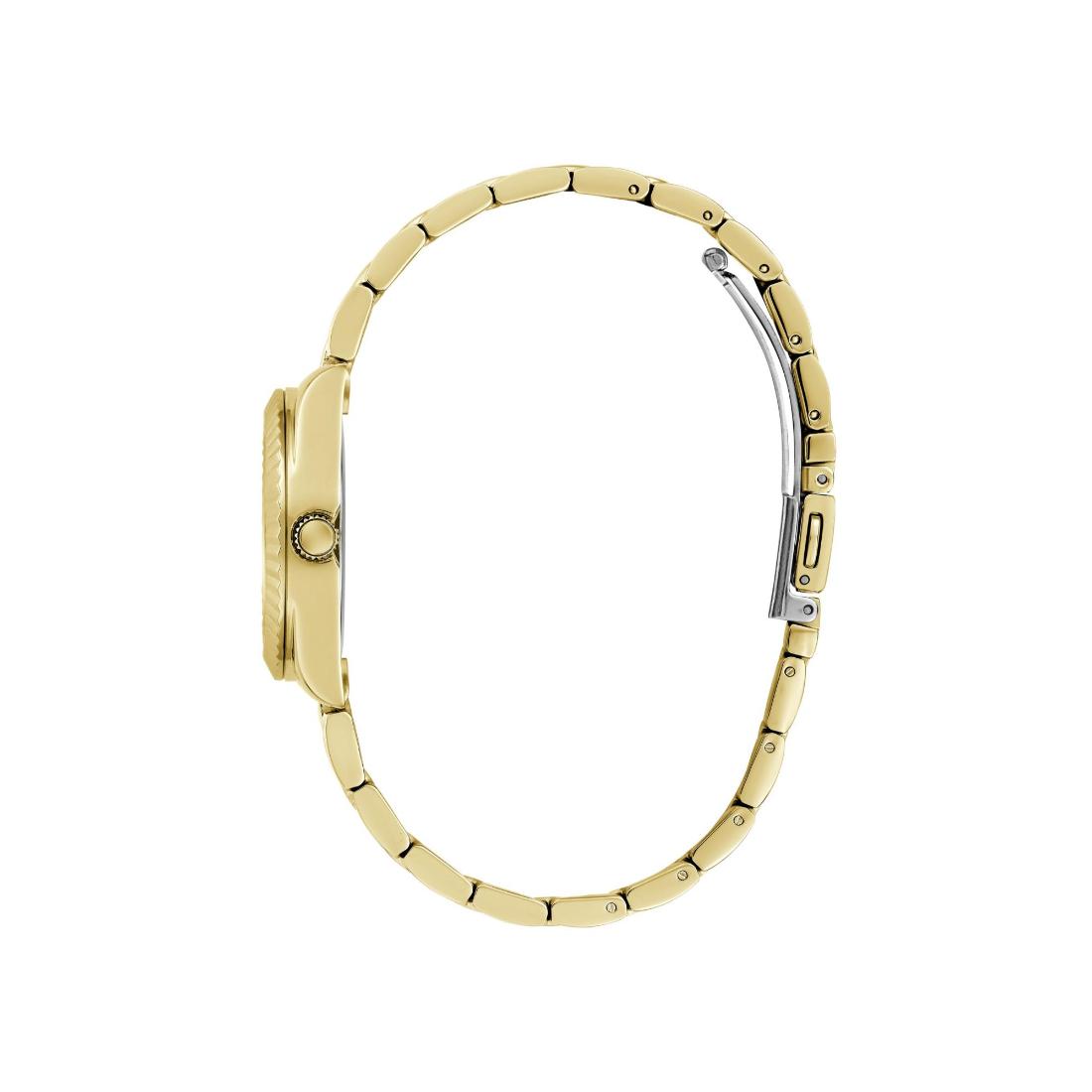 Guess Women 30 mm Size Champagne Dial Round Analog Watch - GW0687L2