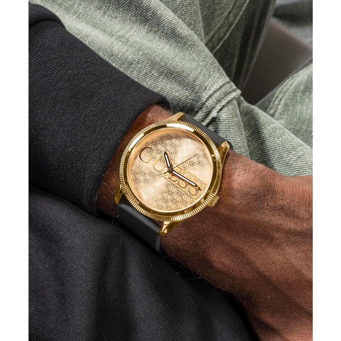 Guess Trend 44 mm Champagne Dial Men Analog Watch- GW0726G2