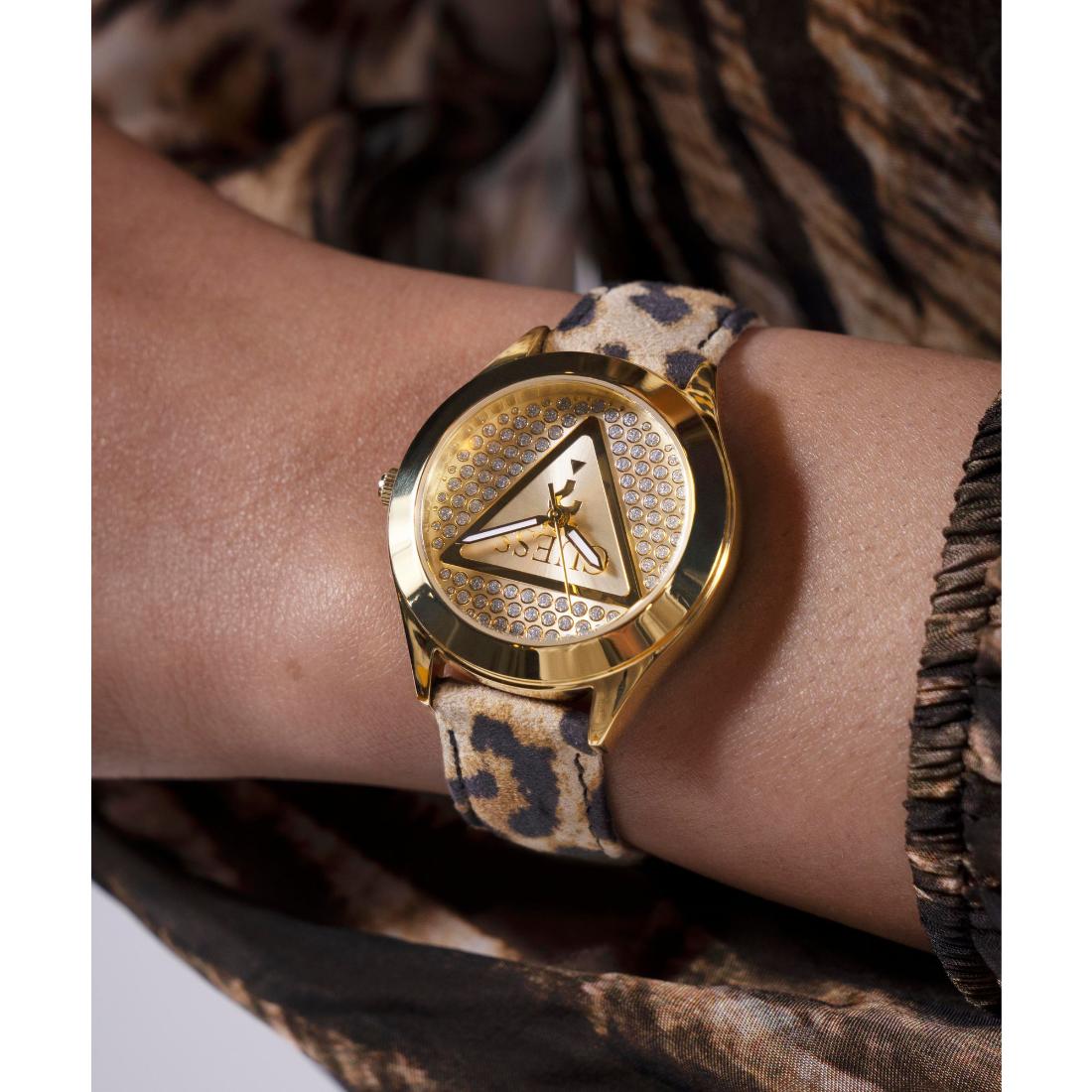 Guess Trend 34 mm Champagne Dial Women Analog Watch- GW0745L2