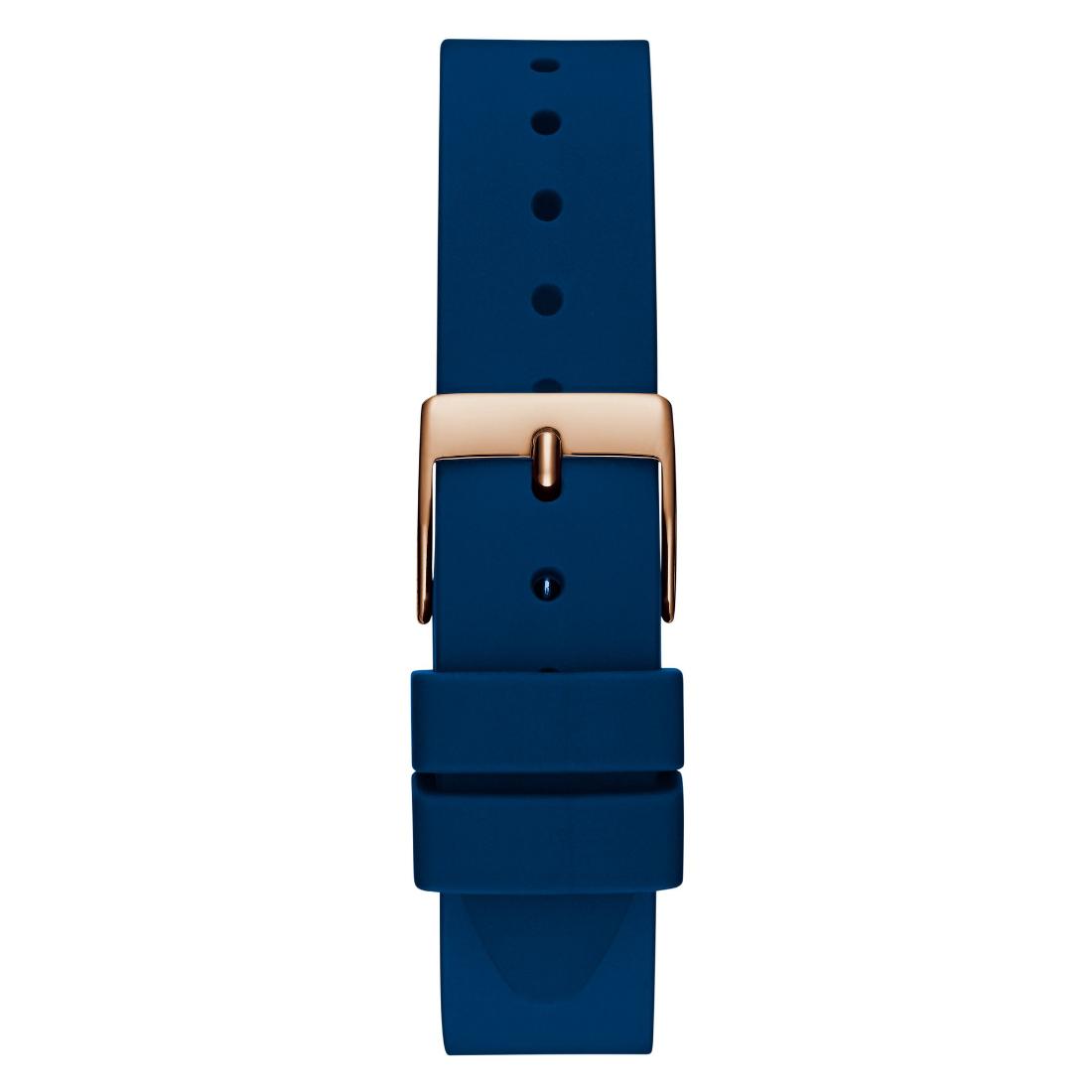 GUESS Glitz Plaque Rose Gold Round Dial Analog Women's Watch - GW0745L4
