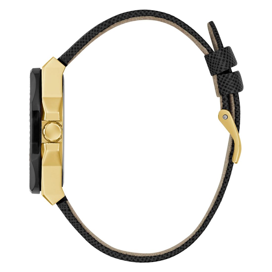 GUESS Glaze Black Octagonal Dial Analog Women's Watch - GW0753L4