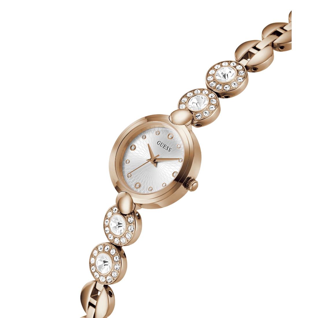 Guess Bejeweled 26 mm Silver Dial Women Analog Watch- GW0757L3