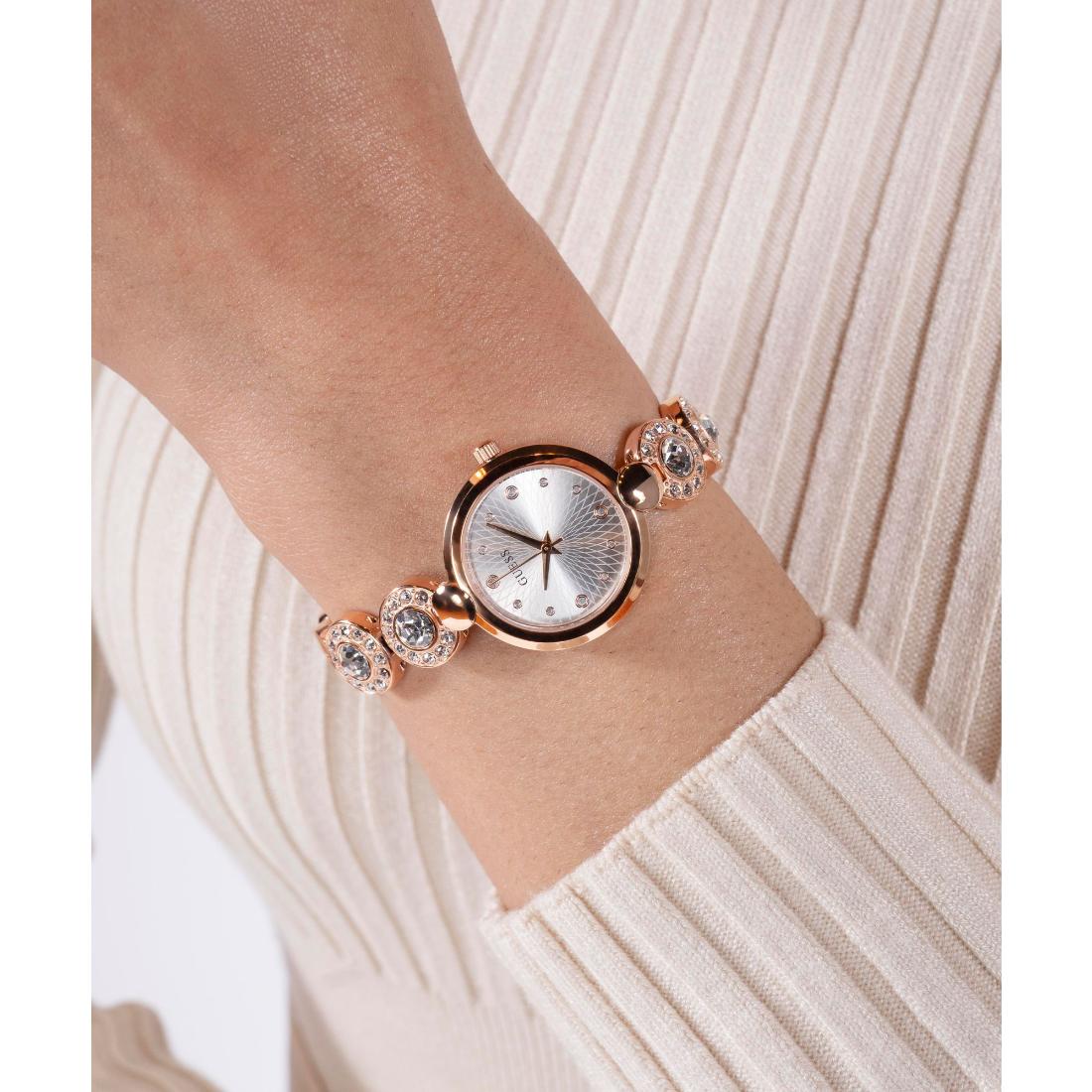 Guess Bejeweled 26 mm Silver Dial Women Analog Watch- GW0757L3