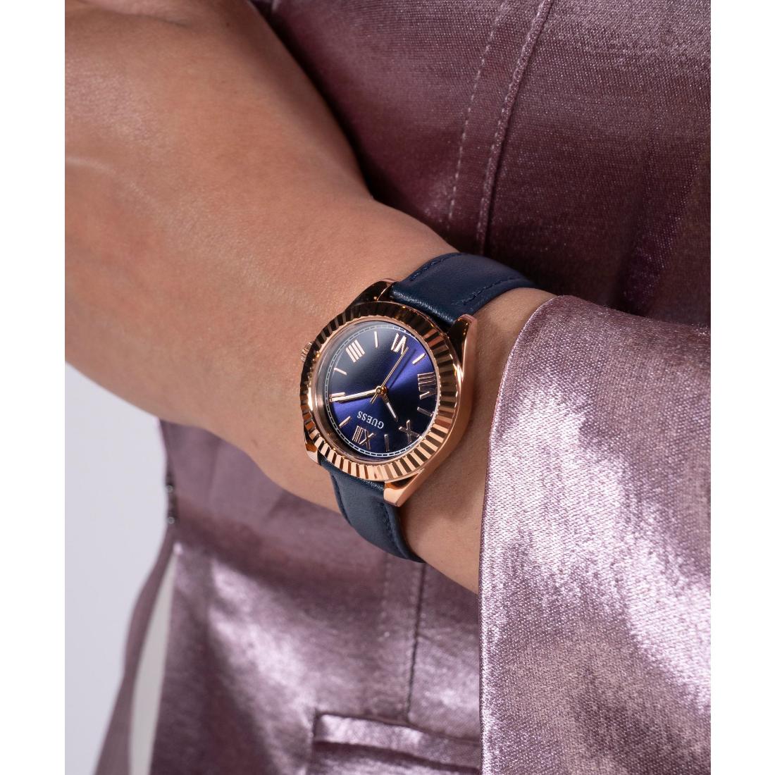 Guess Dress 30 mm Navy Dial Women Analog Watch- GW0761L2