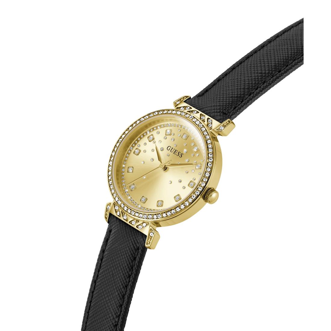 Guess Bejeweled 32 mm Champagne Dial Women Analog Watch- GW0764L2