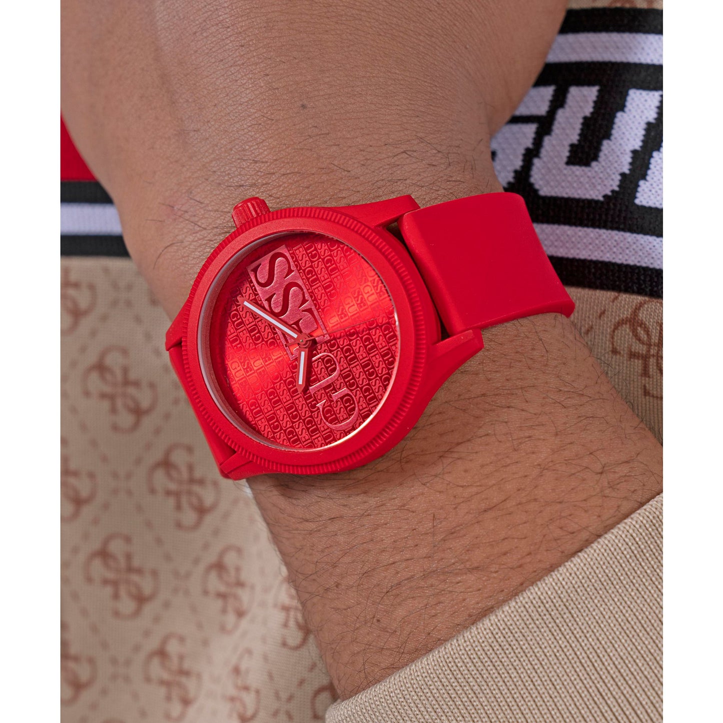 Guess Reputation 45 mm Red Dial Analog Men Watch- GW0780G2
