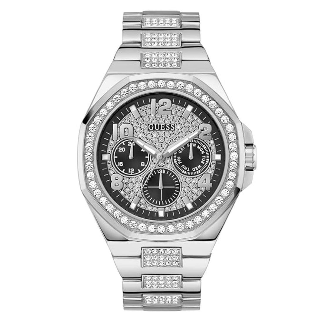 GUESS Trend 46 mm Black Dial Men Chronograph Watch- GW0785G3