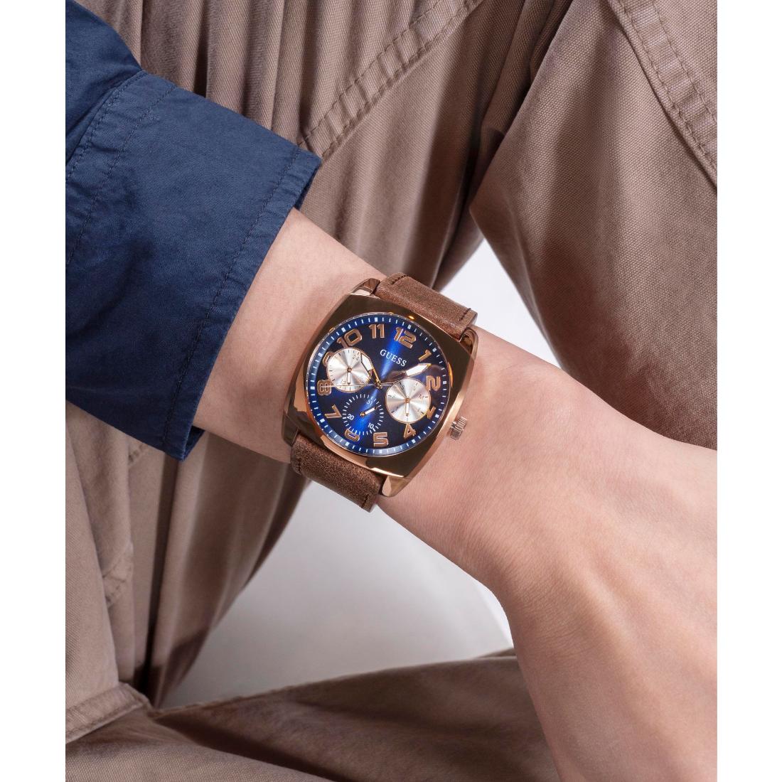 Guess Dress 40.5 mm Blue Dial Men Chronograph Watch- GW0792G4