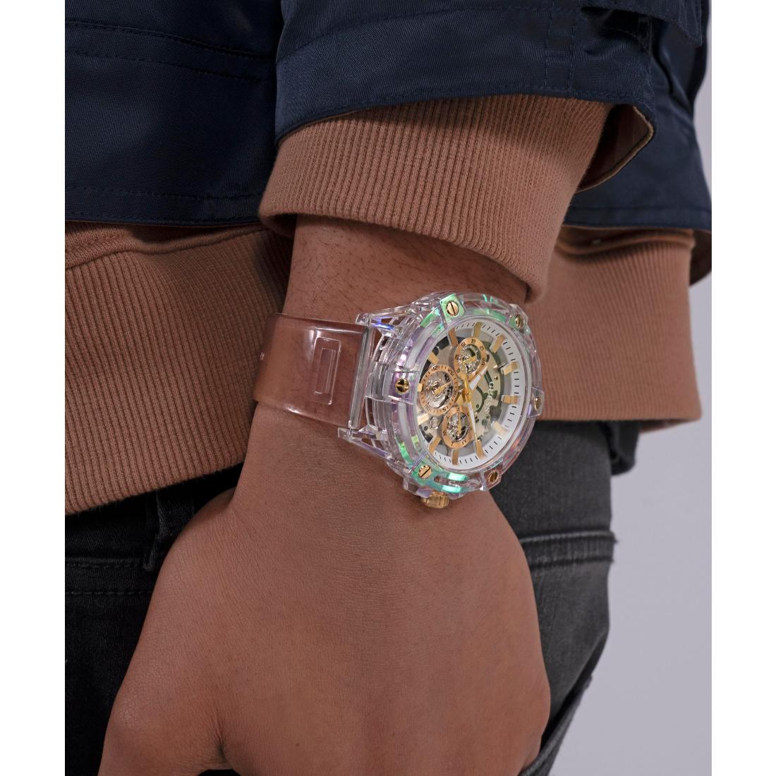 Guess Trend 48 mm Clear Dial Men Chronograph Watch- GW0806G4