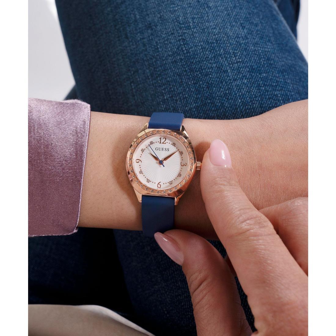 Guess Dress 30 mm White Dial Women Analog Watch- GW0820L2