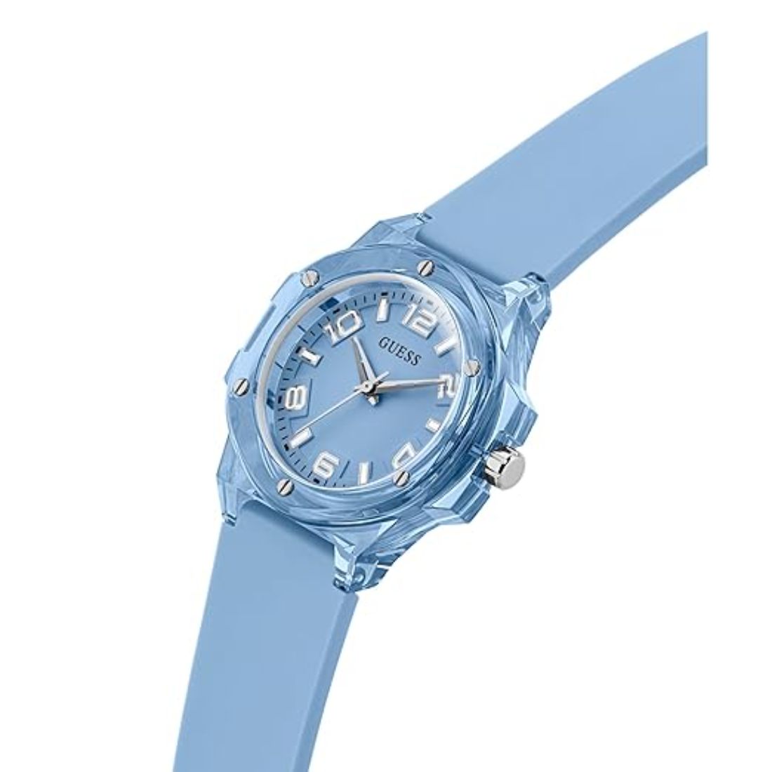 Guess Mini Hype 34 mm Ice Blue Dial Analog Women Watch- GW0880L1