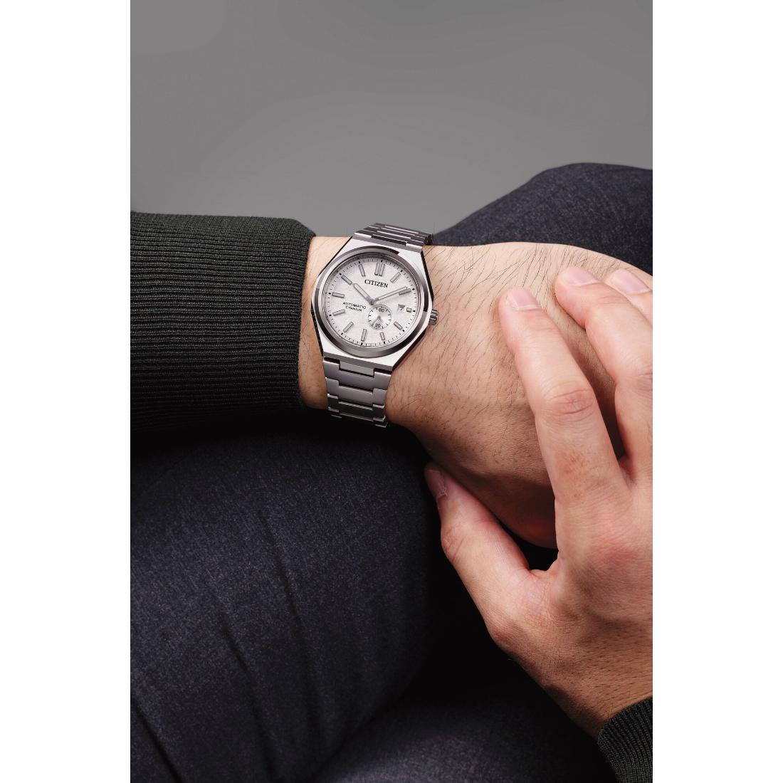 Citizen Zenshin 40.5 mm White Dial Mechanical Men Watch- NJ0180-80A