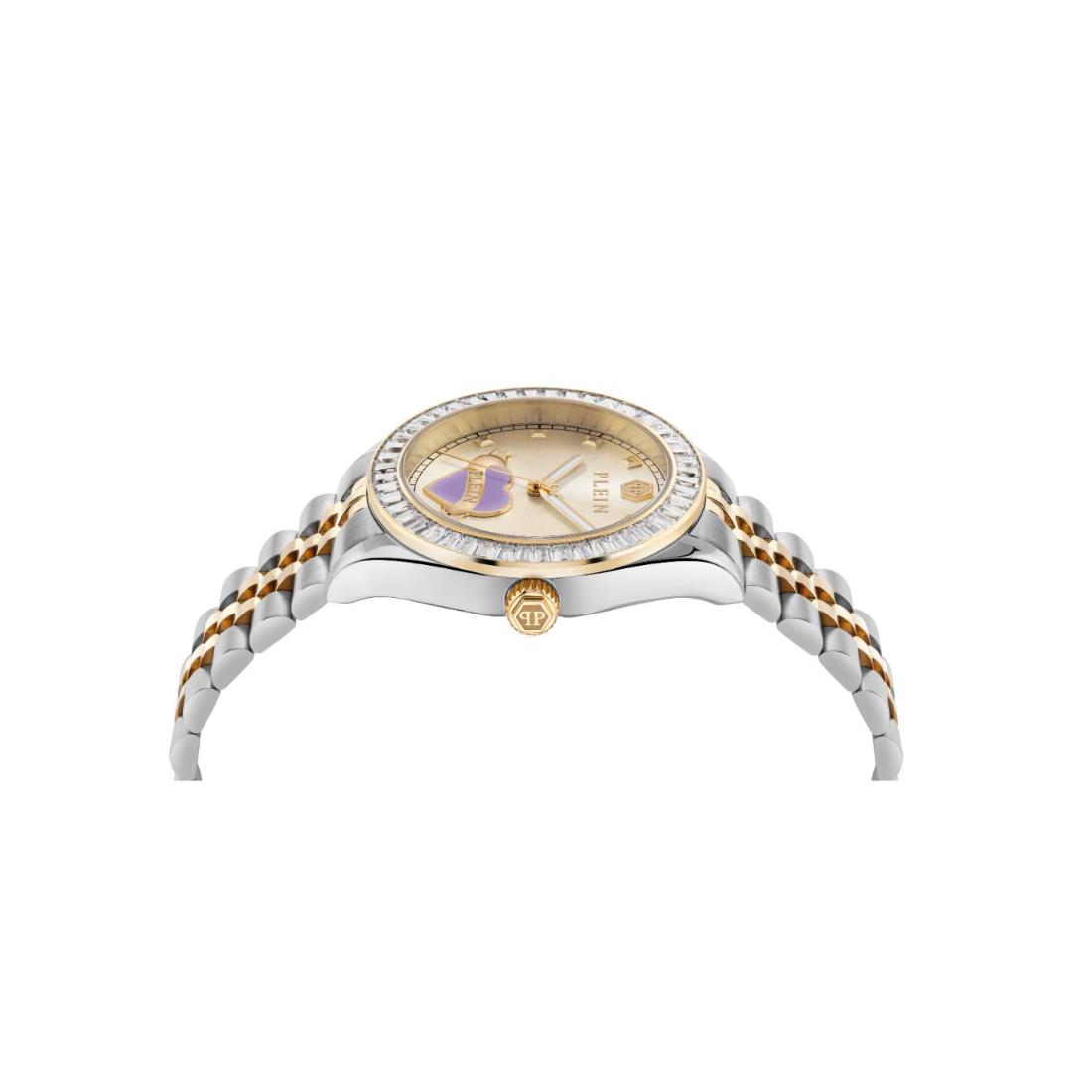 Philipp Plein Newness 38 mm Champagne Dial Unisex Watch- PW2BA0925