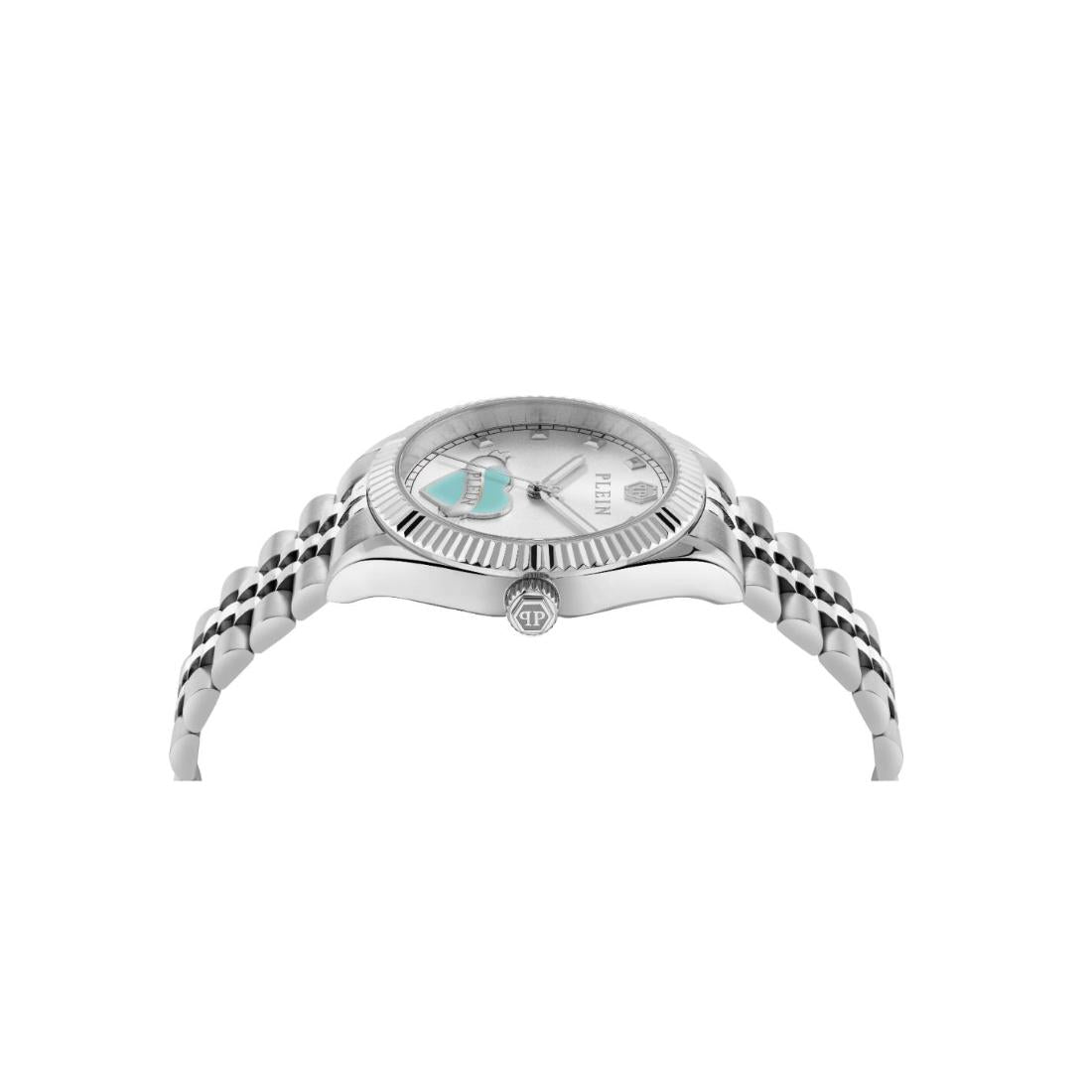 Philipp Plein Newness 38 mm Silver Dial Unisex Watch- PW2BA1125