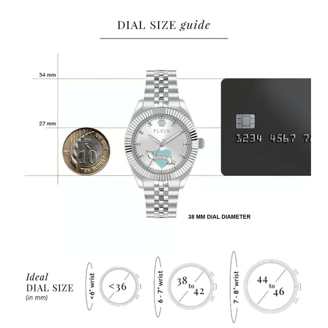 Philipp Plein Newness 38 mm Silver Dial Unisex Watch- PW2BA1125