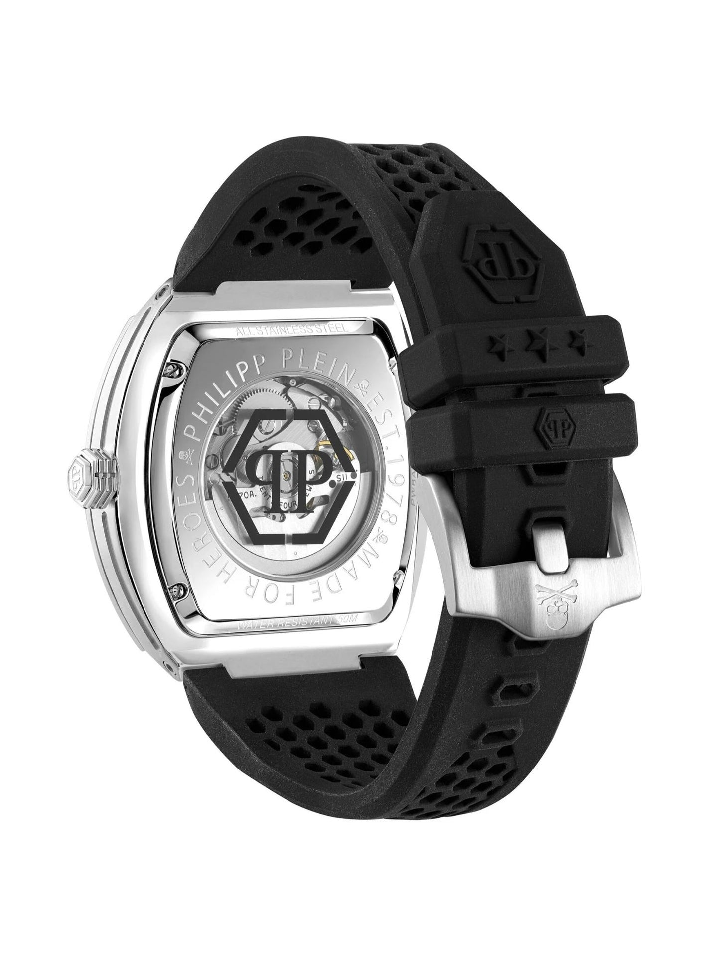 Philipp Plein Men 44 mm Size Silver Dial Analog Watch - PWBAA2123