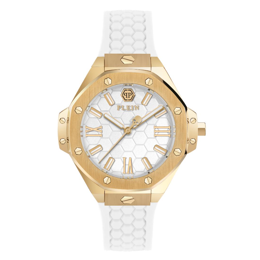 Philipp Plein Date Superlative 39 mm Silver Dial Analog Women Watch- PWBDA0224
