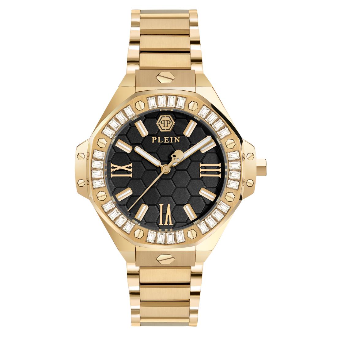 Philipp Plein Date Superlative 39 mm Black Dial Analog Women Watch- PWBDA0824