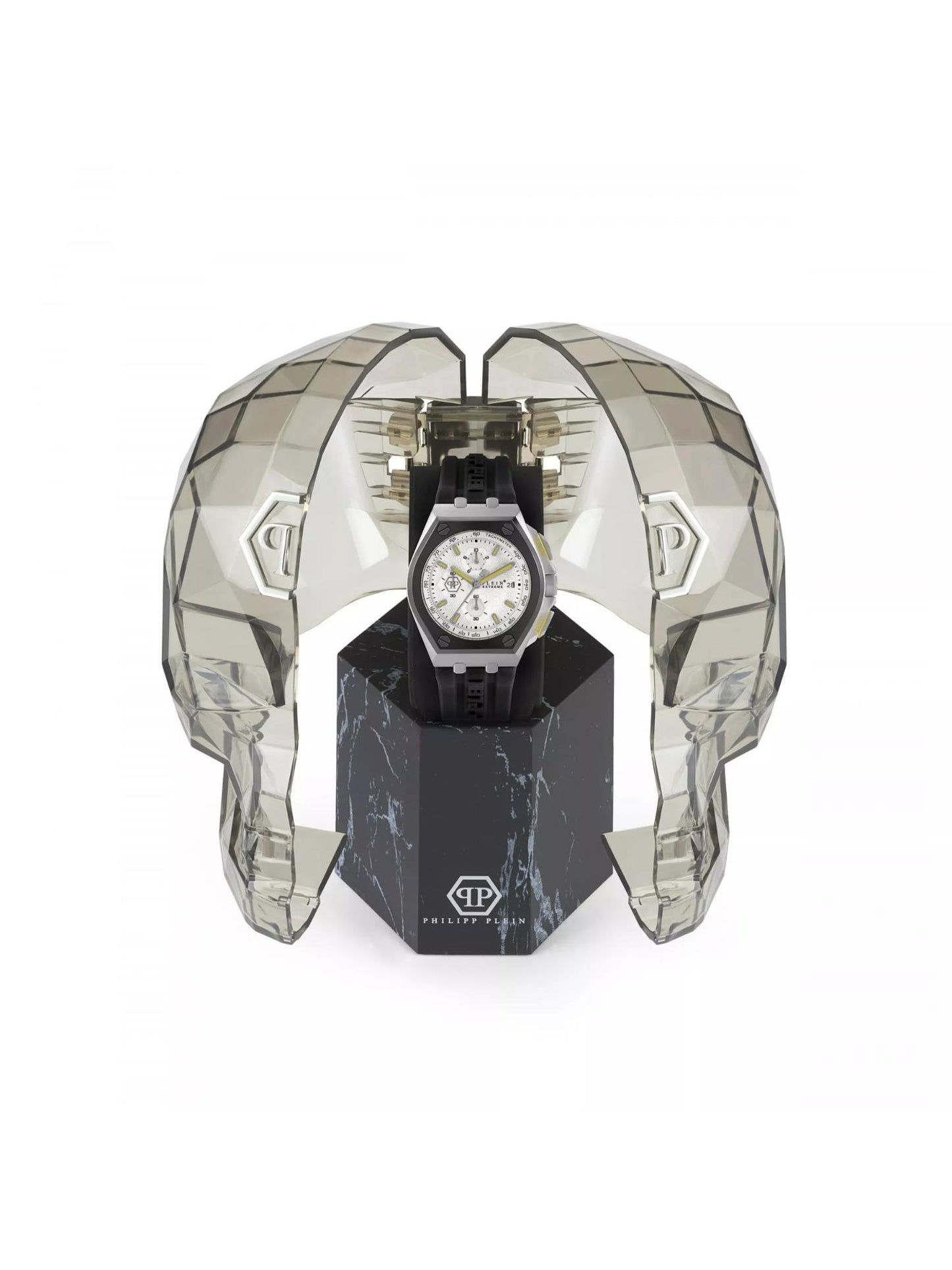Philipp Plein Men 44 MM Size White Dial Analog Watch - PWGAA0121