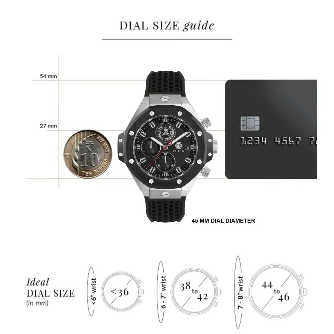 Philipp Plein Newness 45 mm Black Dial Men Chrono Watch- PWLFA0225