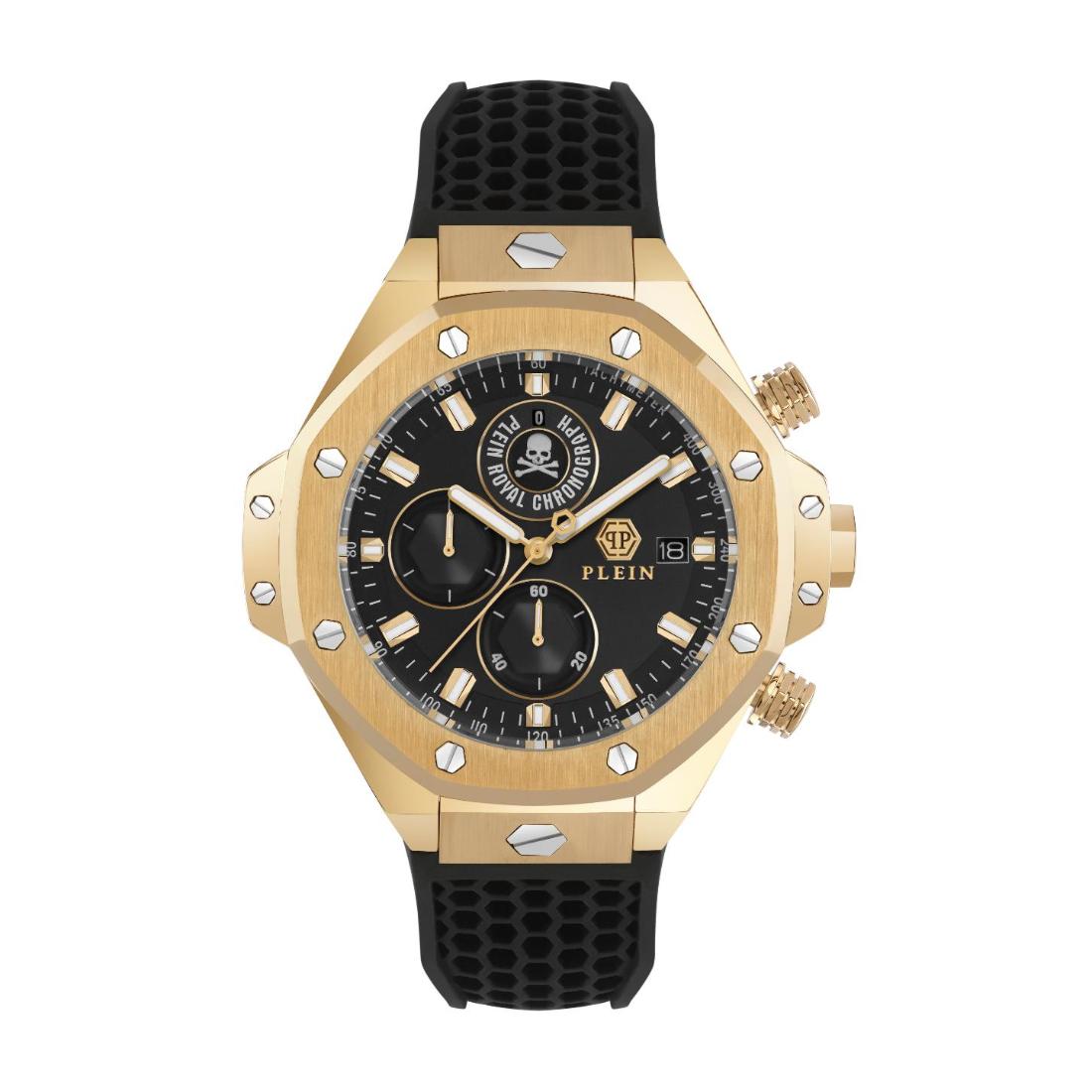Philipp Plein Newness 45 mm Black Dial Men Chrono Watch- PWLFA0325
