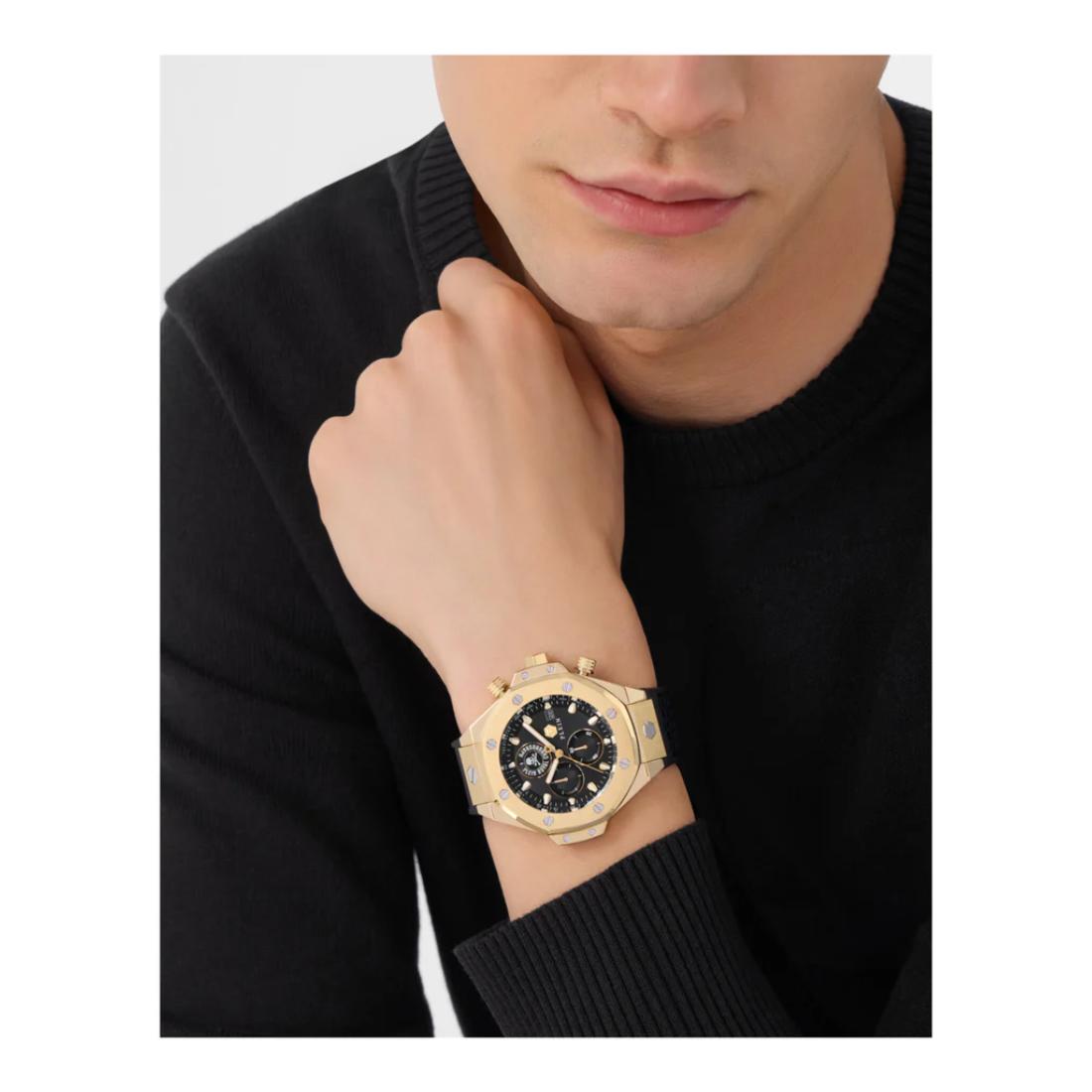 Philipp Plein Newness 45 mm Black Dial Men Chrono Watch- PWLFA0325
