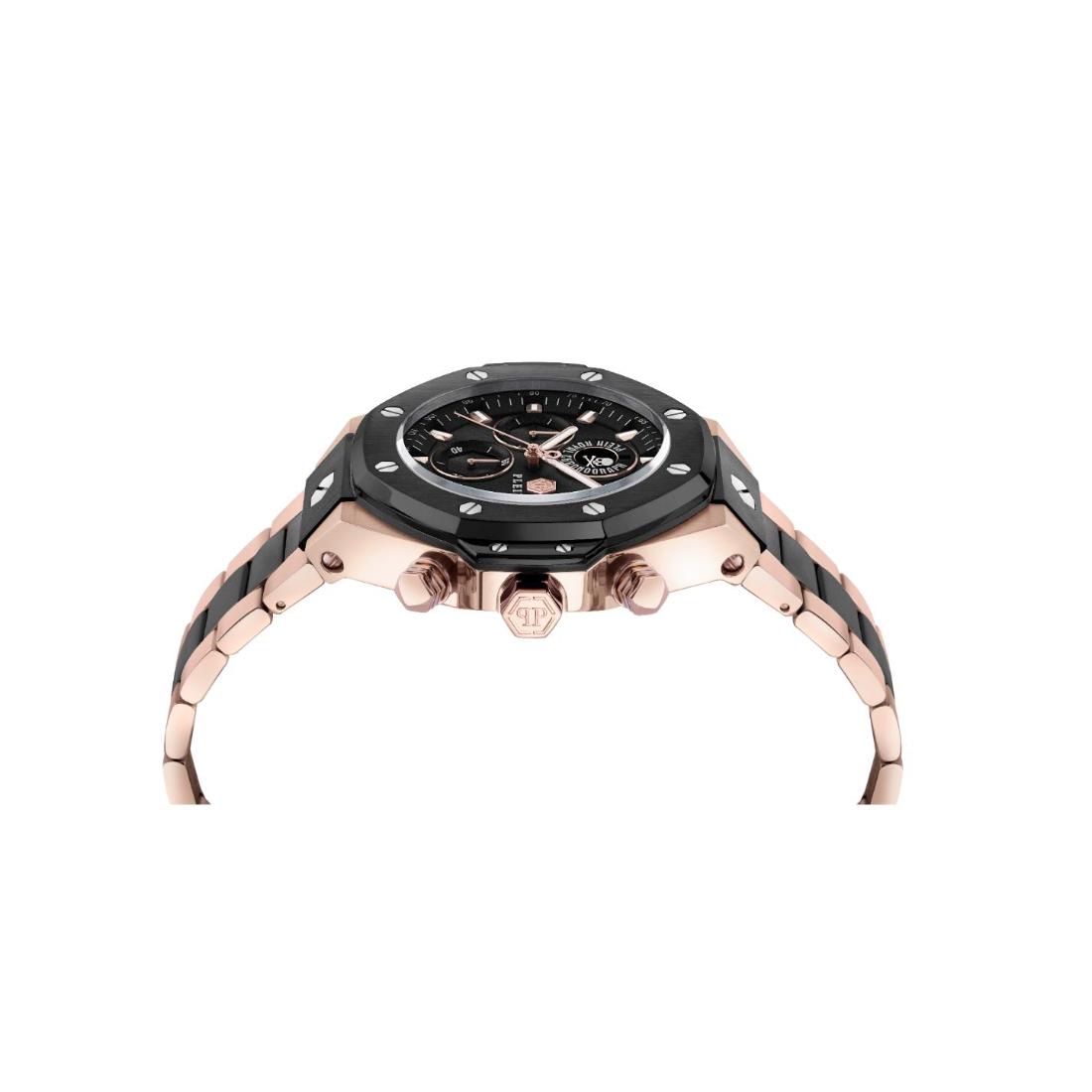 Philipp Plein Newness 45 mm Black Dial Men Chrono Watch- PWLFA0625