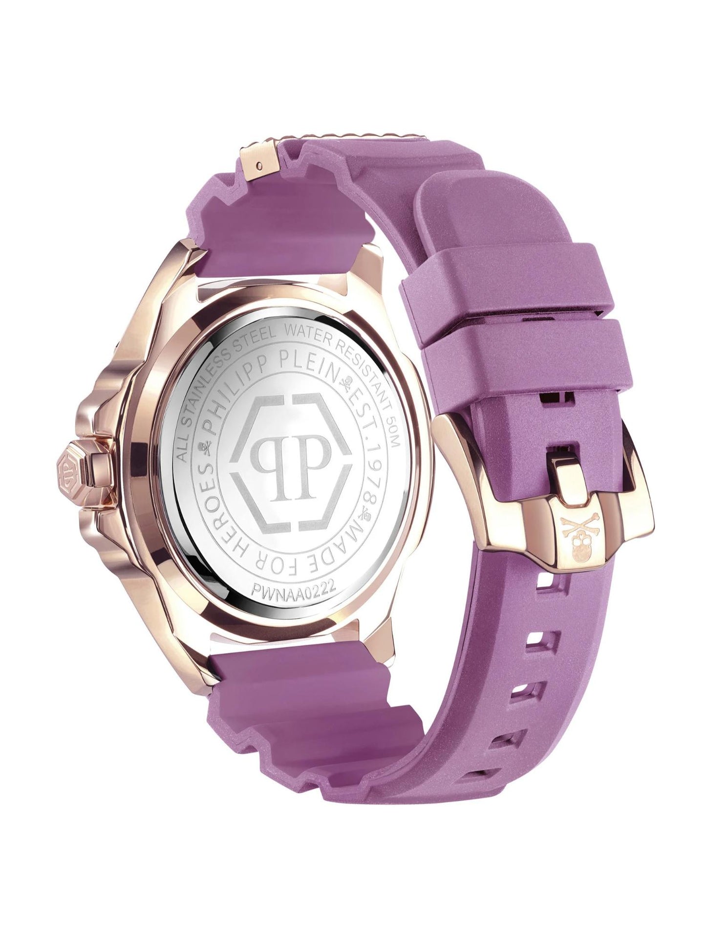 Philipp Plein Unisex 41 mm Size White Dial Analog Watch - PWNAA0222