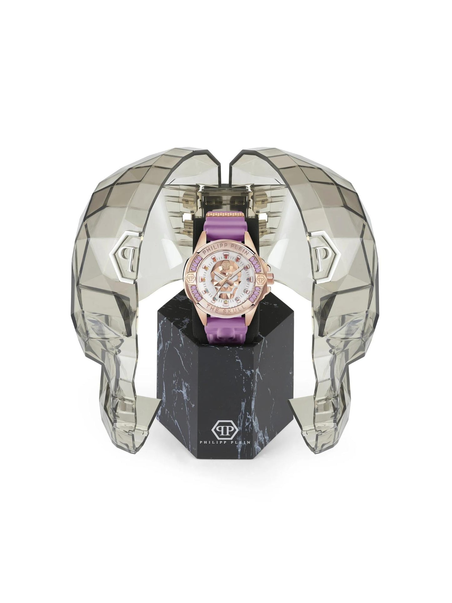 Philipp Plein Unisex 41 mm Size White Dial Analog Watch - PWNAA0222