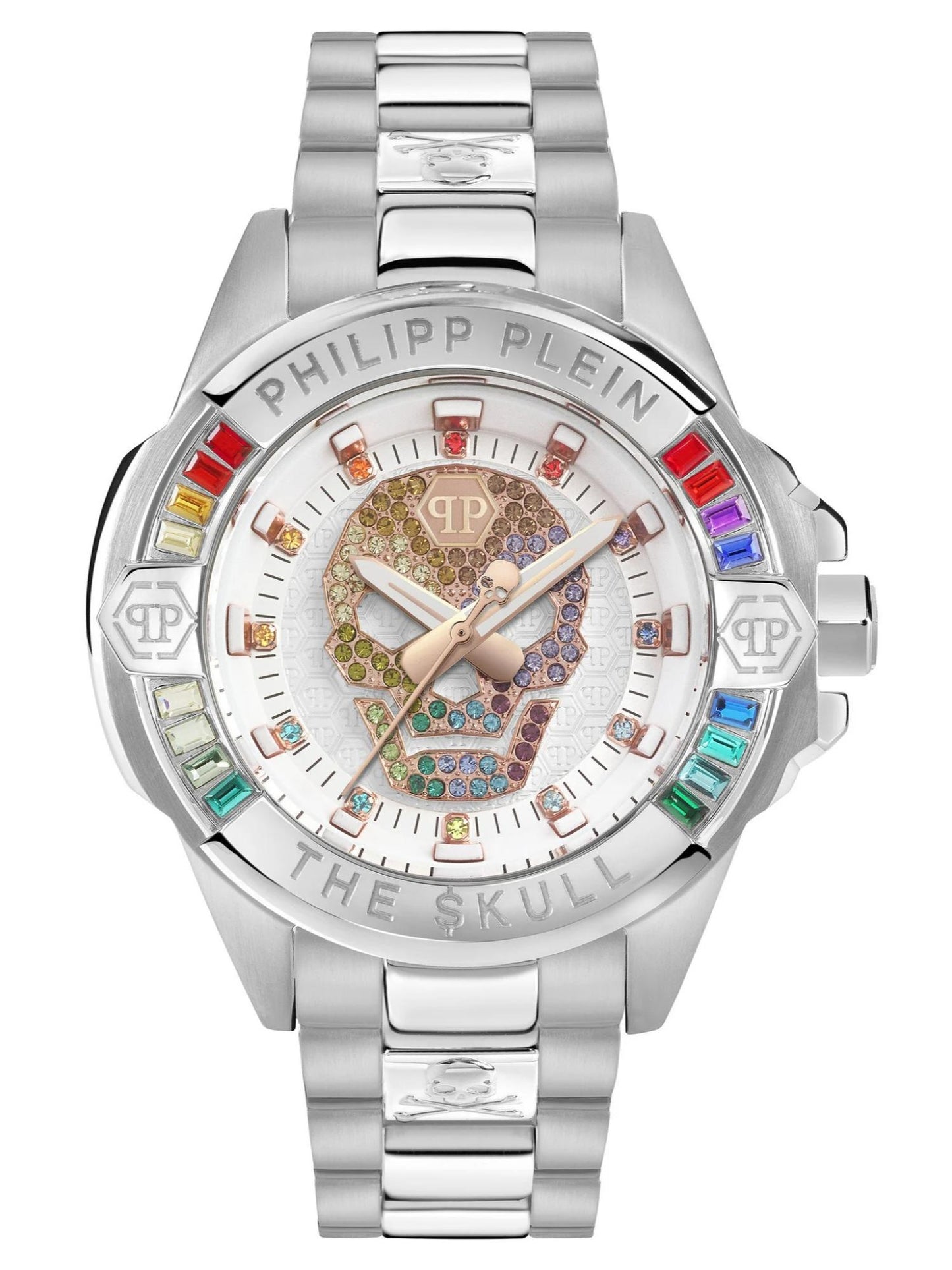 Philipp Plein Unisex 41 mm Size White Dial Analog Watch - PWNAA0422