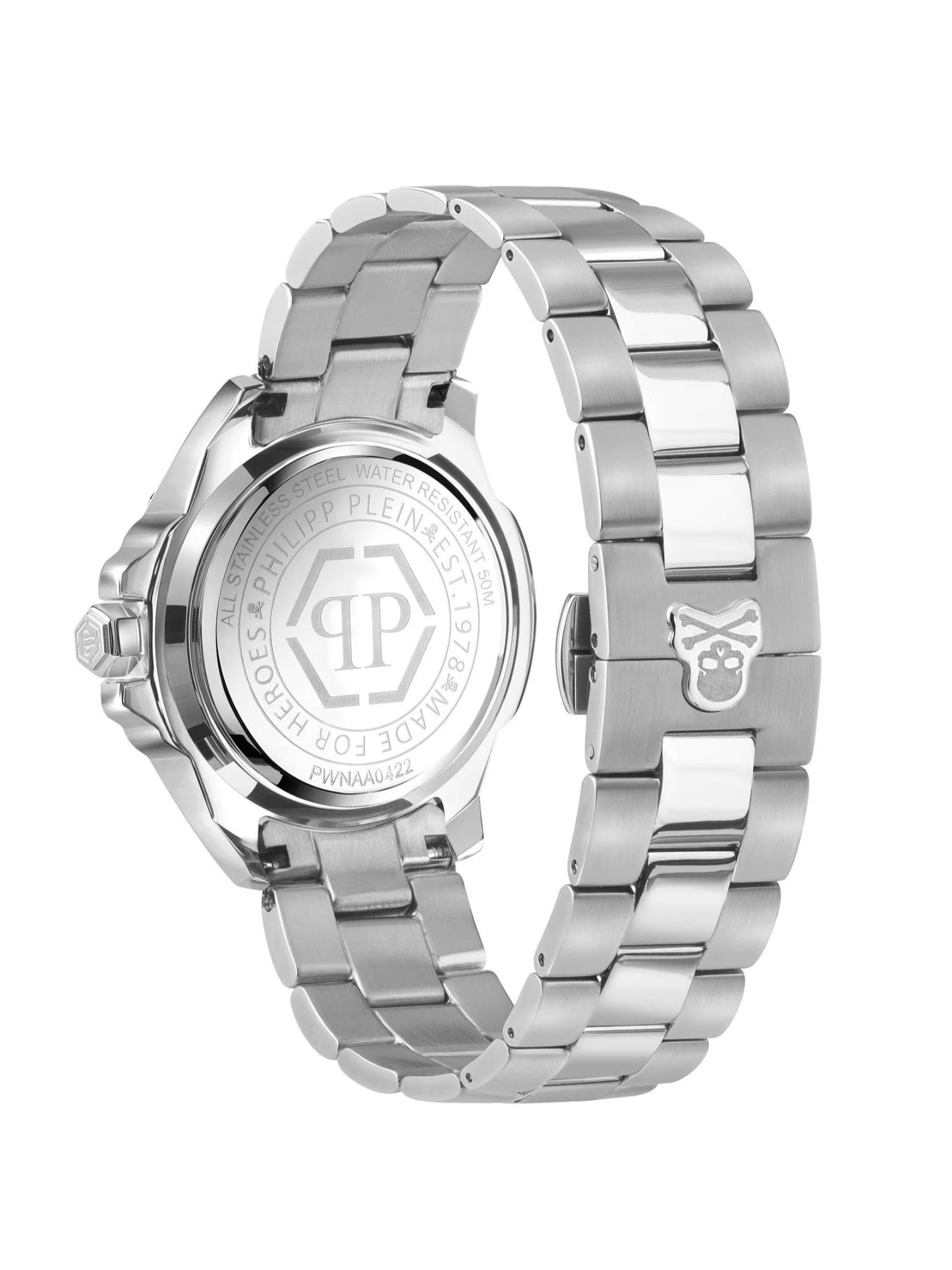 Philipp Plein Unisex 41 mm Size White Dial Analog Watch - PWNAA0422