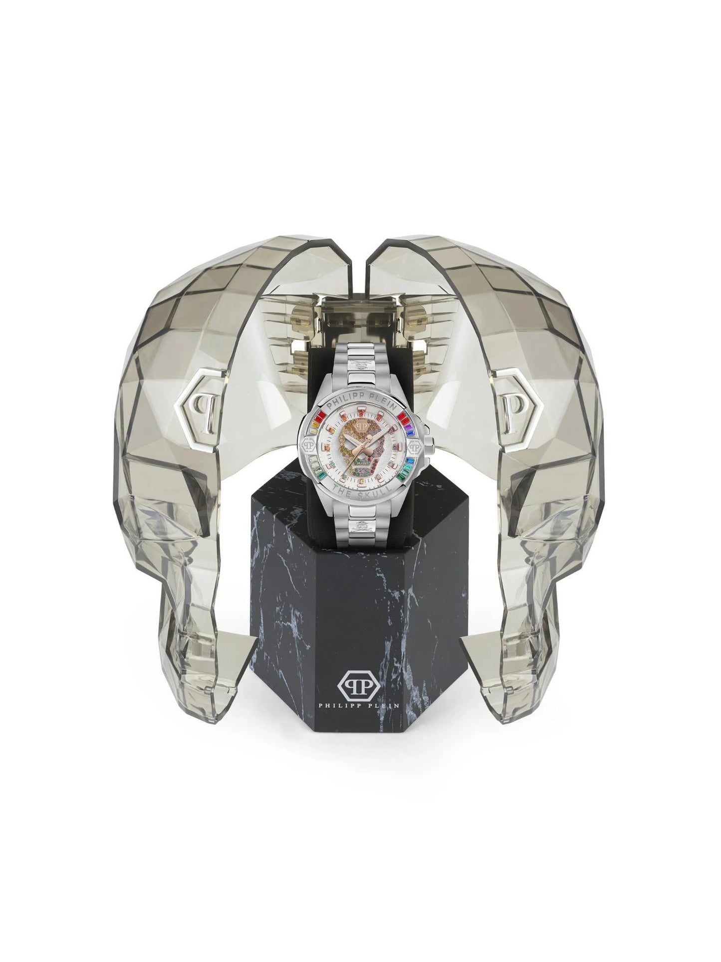 Philipp Plein Unisex 41 mm Size White Dial Analog Watch - PWNAA0422