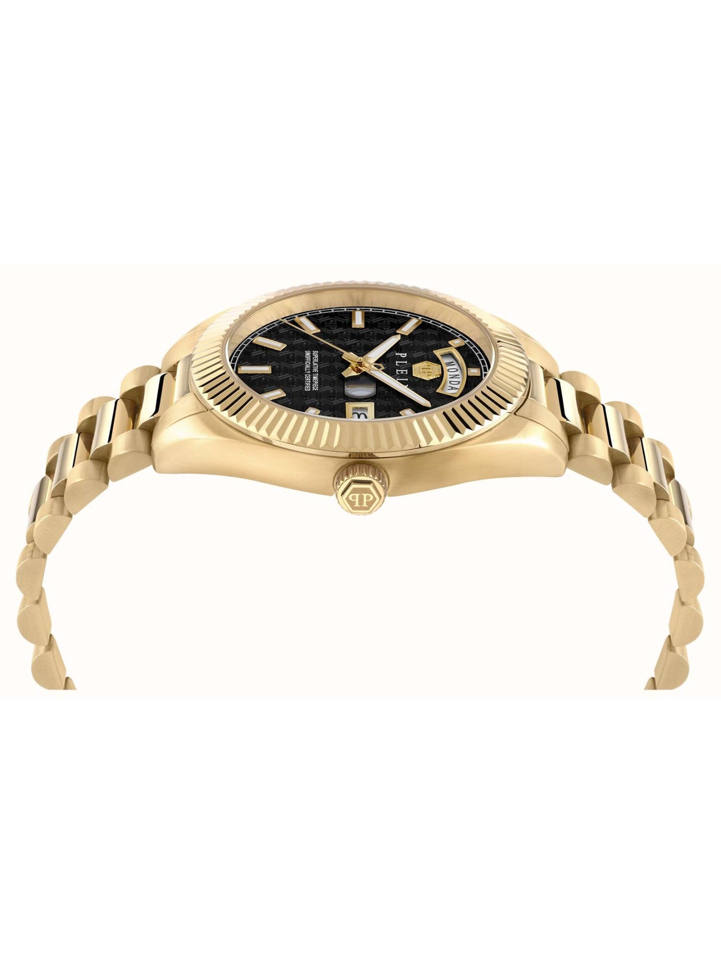 Philipp Plein Men 42 mm Size Black Dial Analog Watch - PWPNA0424