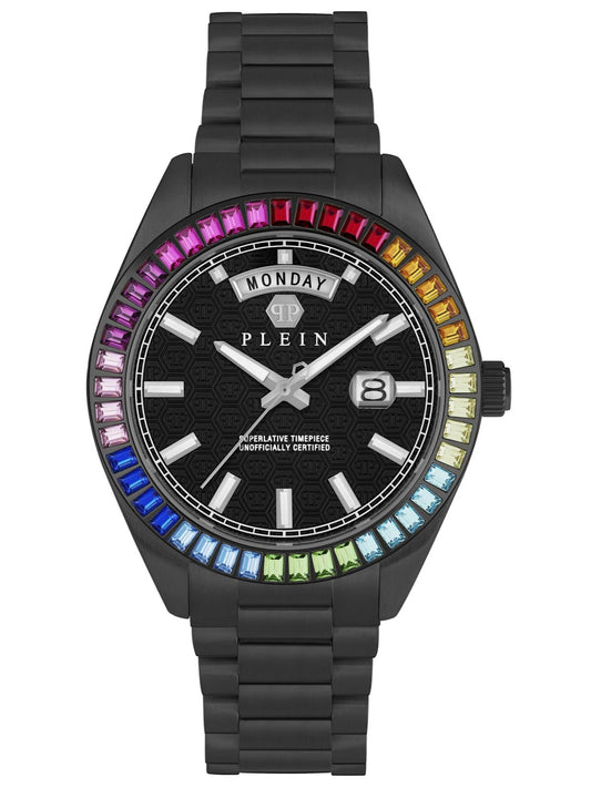 Philipp Plein Men 42 mm Size Black Dial Analog Watch - PWPNA0624