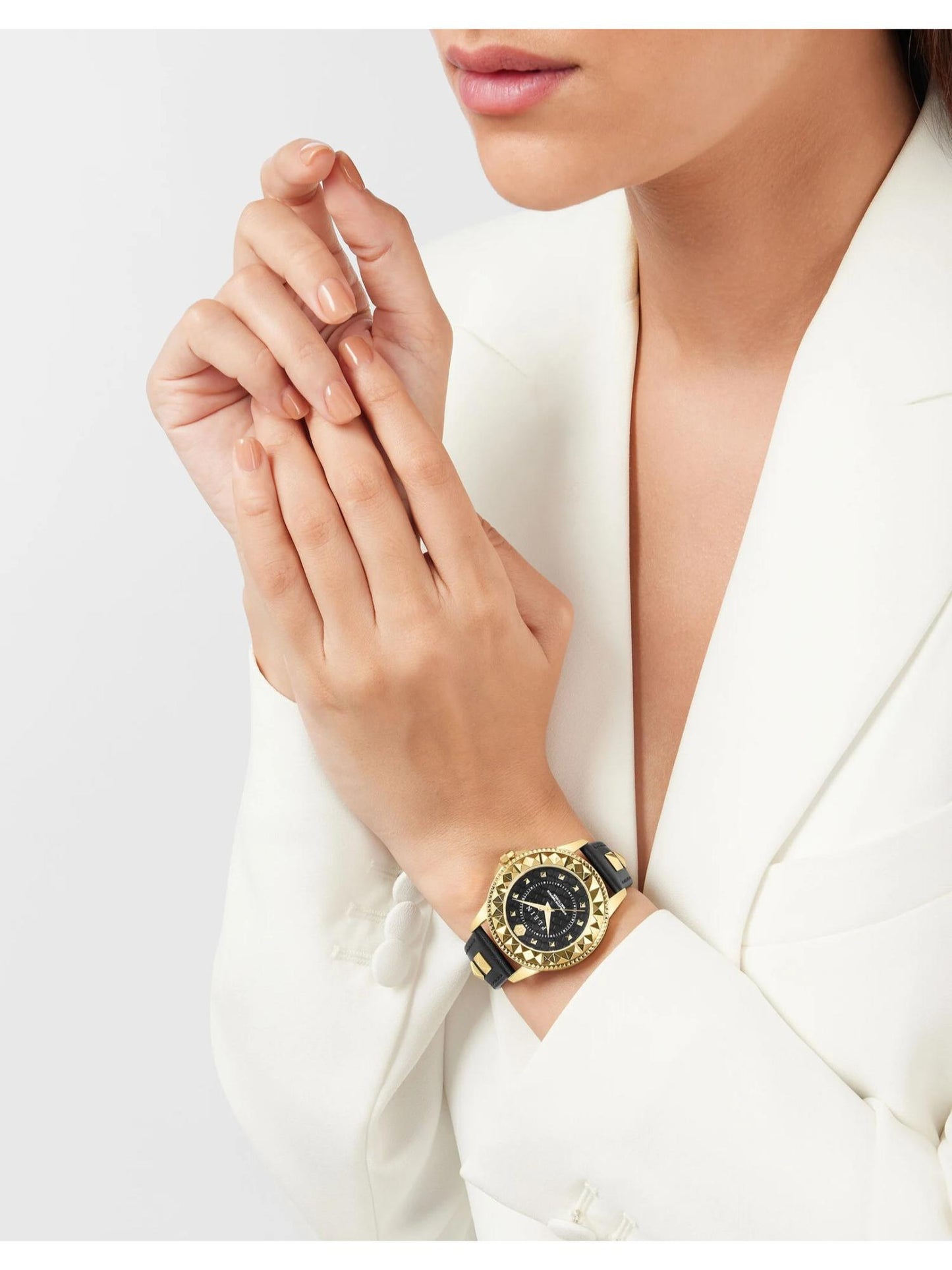 Philipp Plein Women 38 mm Size Black Dial Analog Watch - PWPQA0224