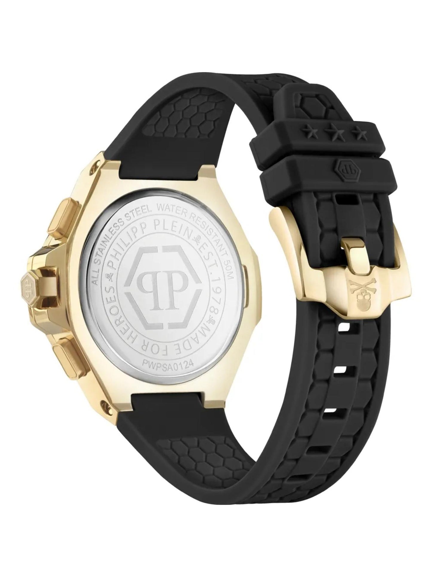Philipp Plein Unisex 42 mm Size Black Dial Analog Watch - PWPSA0124