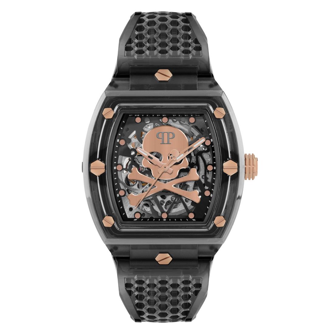 Philipp Plein Date Superlative 44 mm Black Dial Analog Men Watch- PWPTA0424