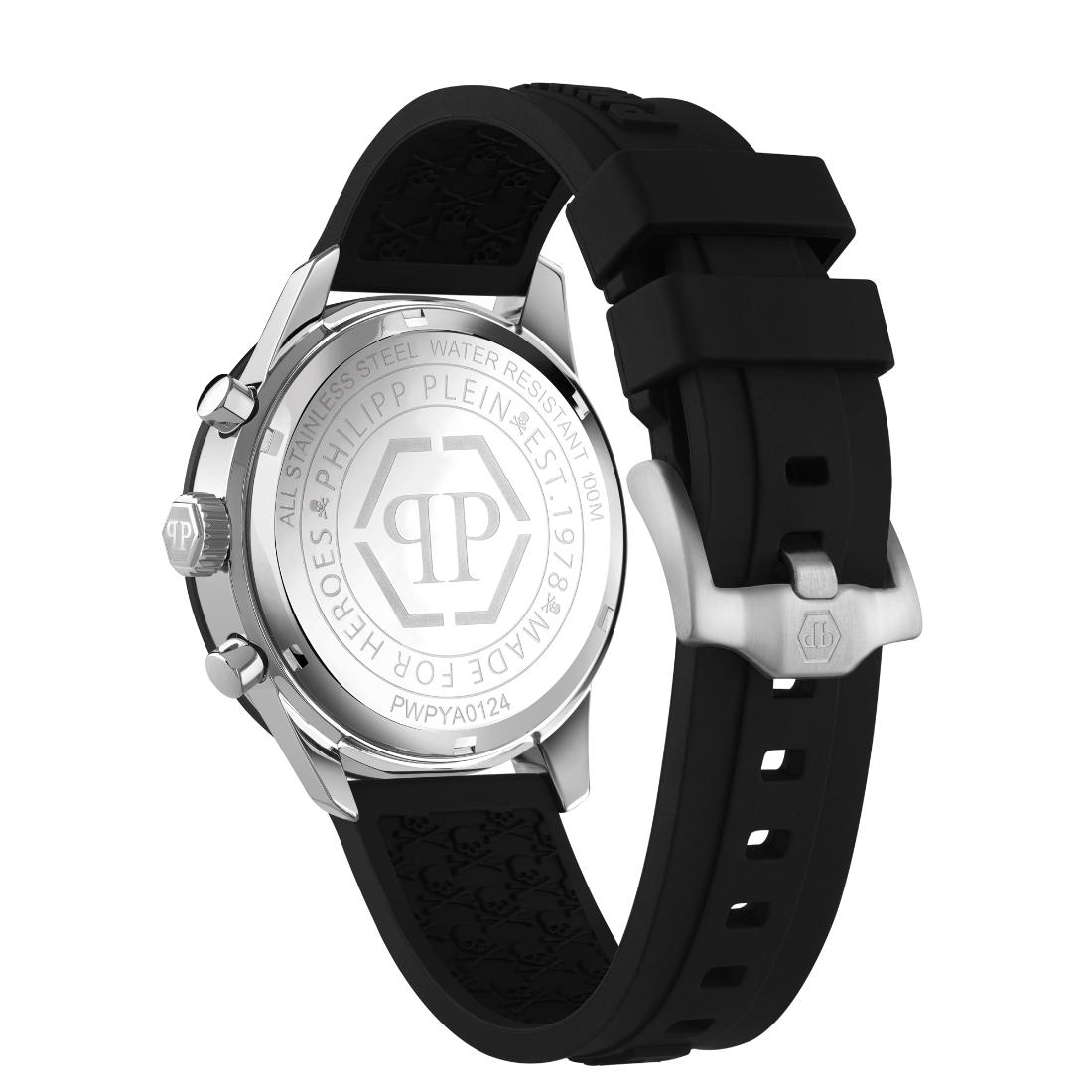 Philipp Plein Date Superlative 44 mm Silver Dial Analog Men Watch- PWPYA0124