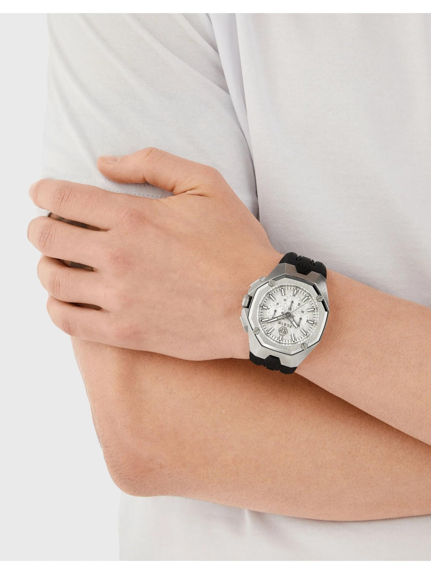 Philipp Plein Men 45 mm Size Grey Dial Analog Watch - PWTBA0123