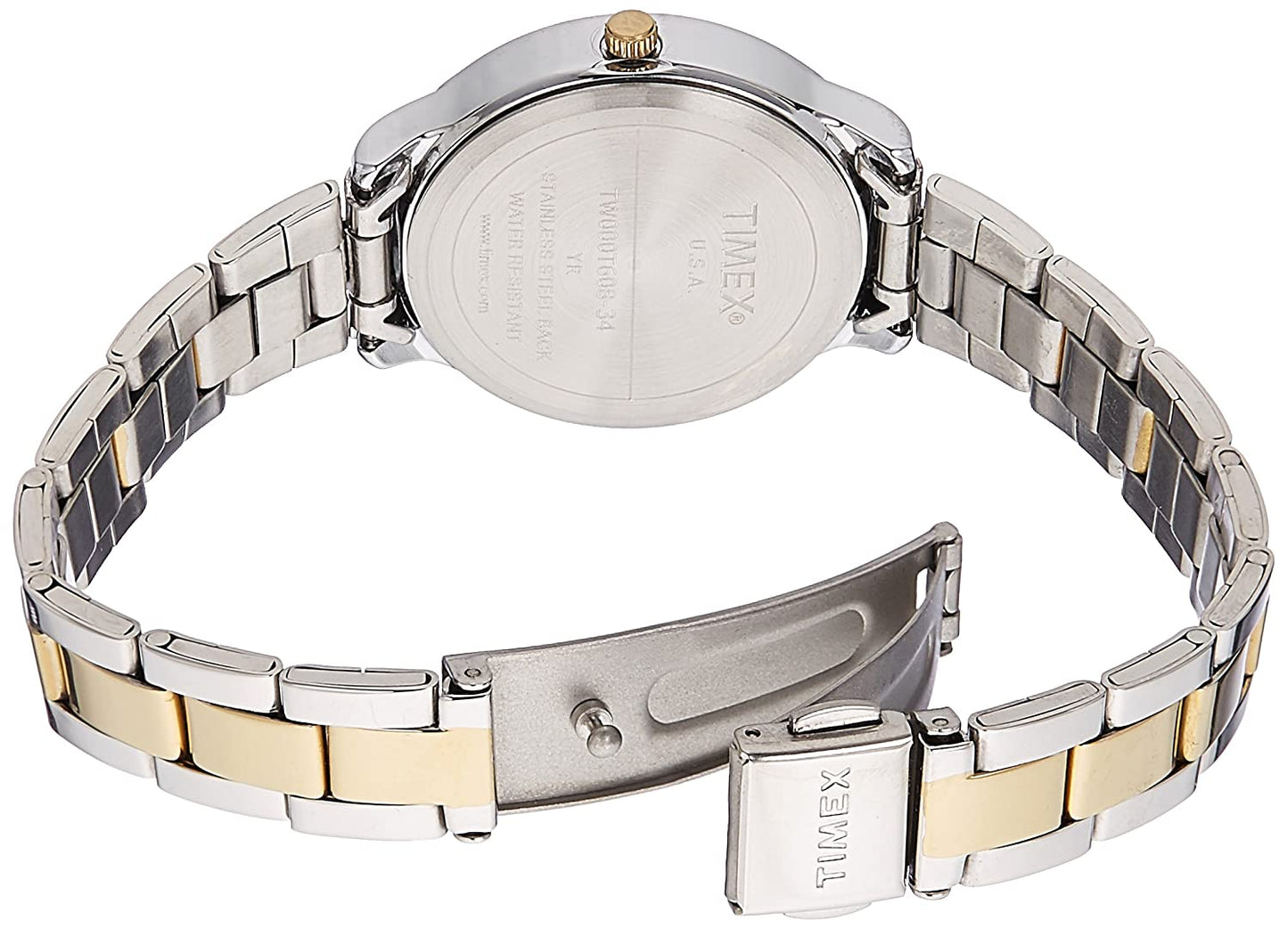 Timex Champagne Dial Women Analog Watch - TW000T608