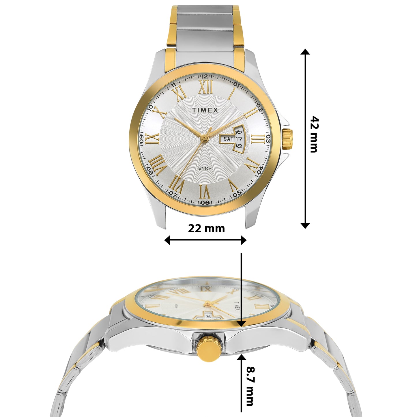 Timex Silver-Toned Dial Men Watch - TW000X111