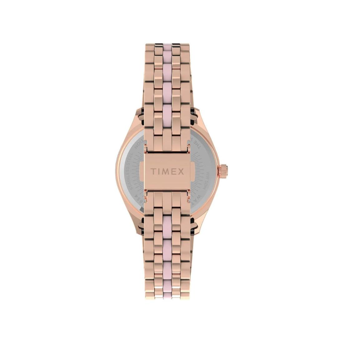 Timex Women 36 mm Size Pink Dial Analogue Watch - TW2U82800