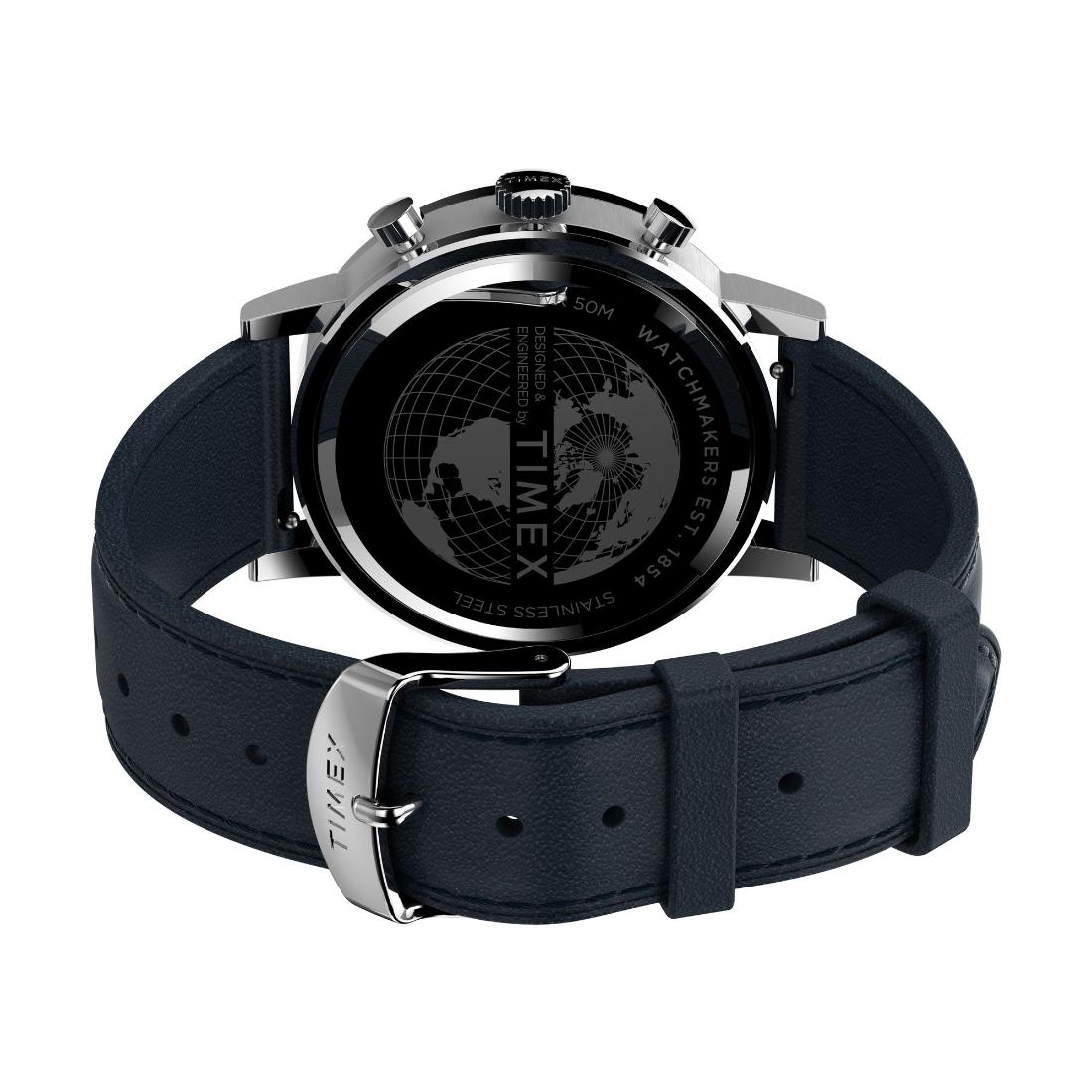 Timex Men 40 mm Size Blue Dial Analog Watch -TW2V36800