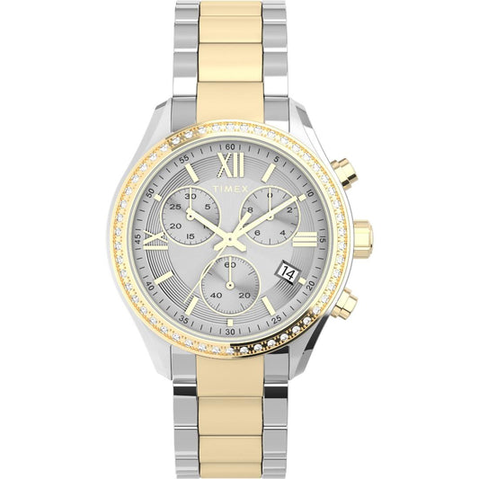 Timex TREND 38 mm Size Silver Dial Women Chronograph Watch - TW2V57700