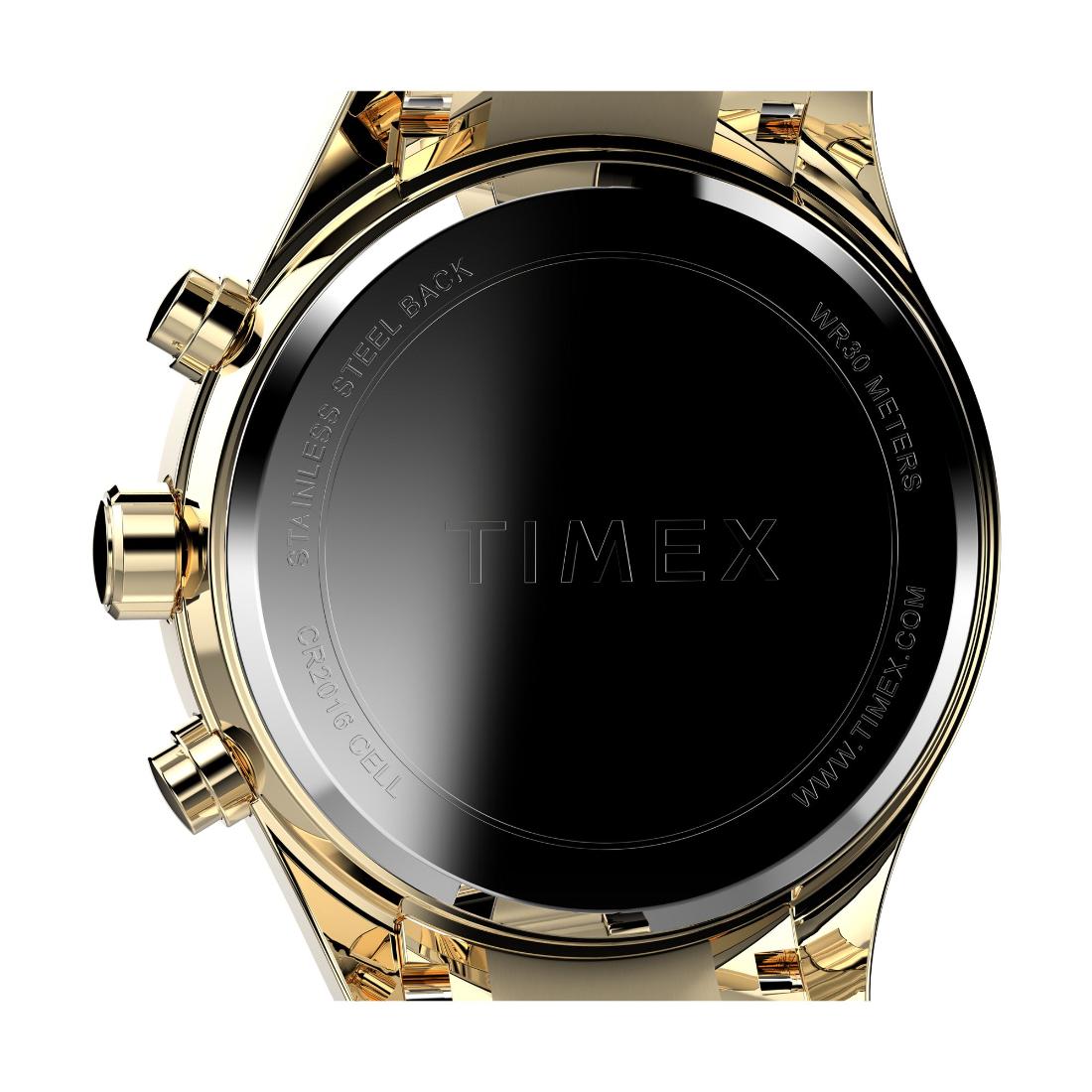 Timex TREND 38 mm Size Gold Dial Women Chronograph Watch - TW2V57800