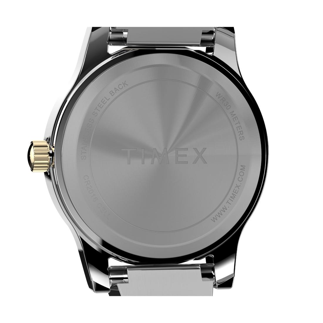 Timex Main Street 25 mm Silver-Tone Dial Women Analog Watch- TW2V69700
