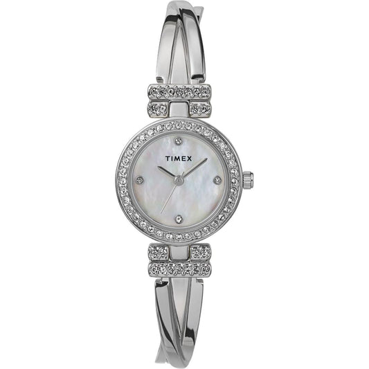 Timex Trend 25 mm Mother of Pearl Dial Women Analog Watch- TW2W62200