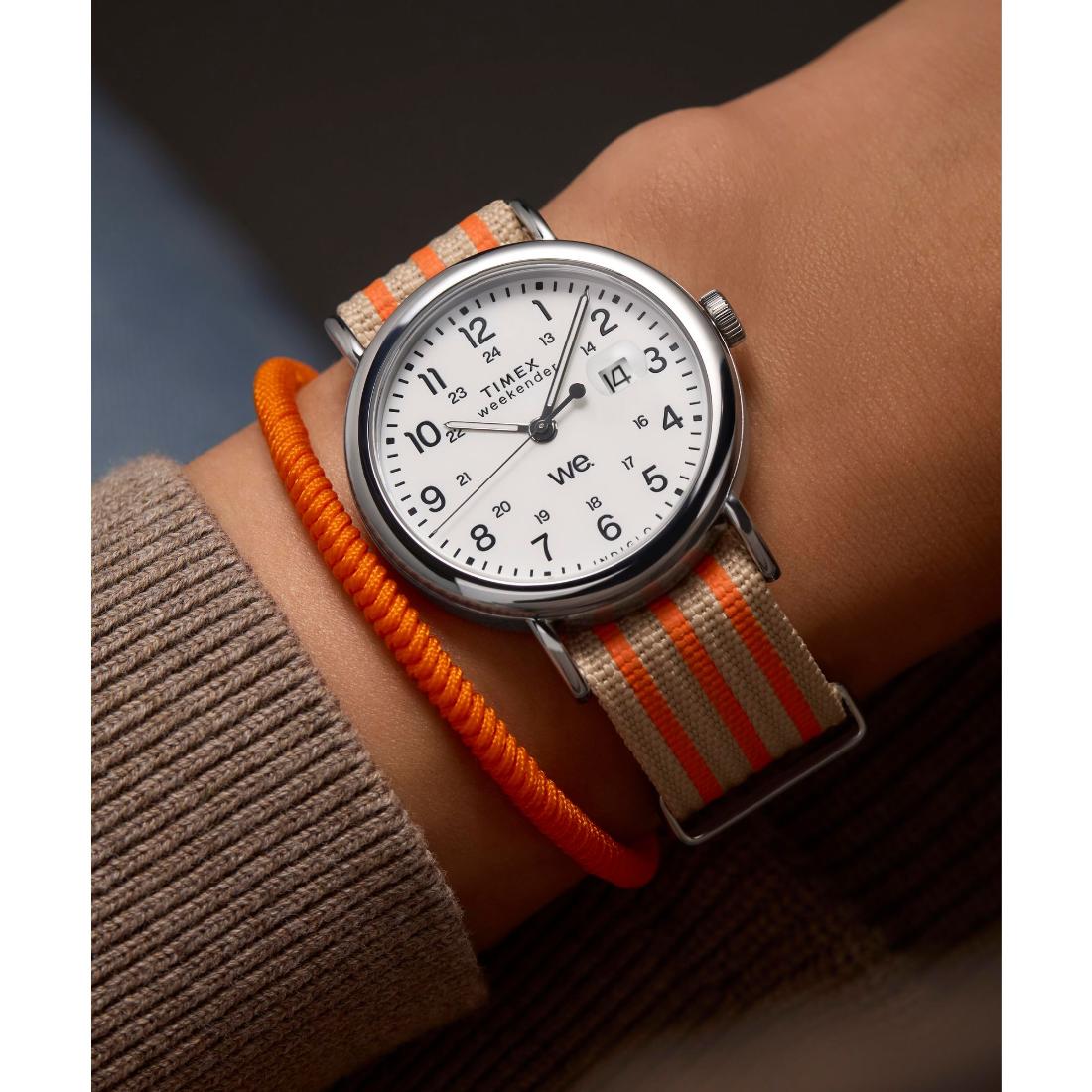 Timex Weekender 40 mm White Dial Men Analog Watch- TW2Y08900