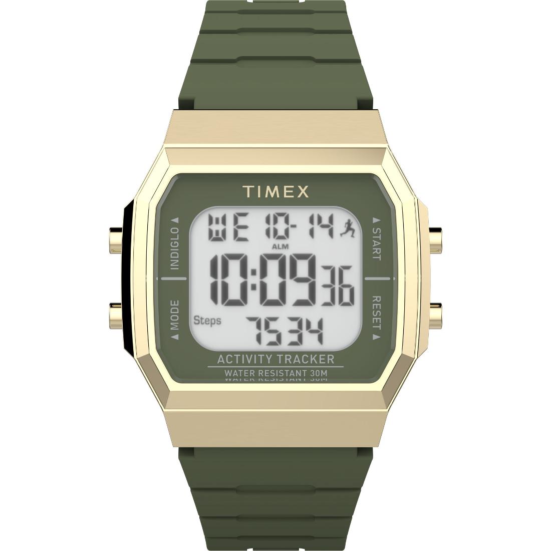 Timex Sport 40 mm White Dial Unisex Digital Watch- TW5M60800