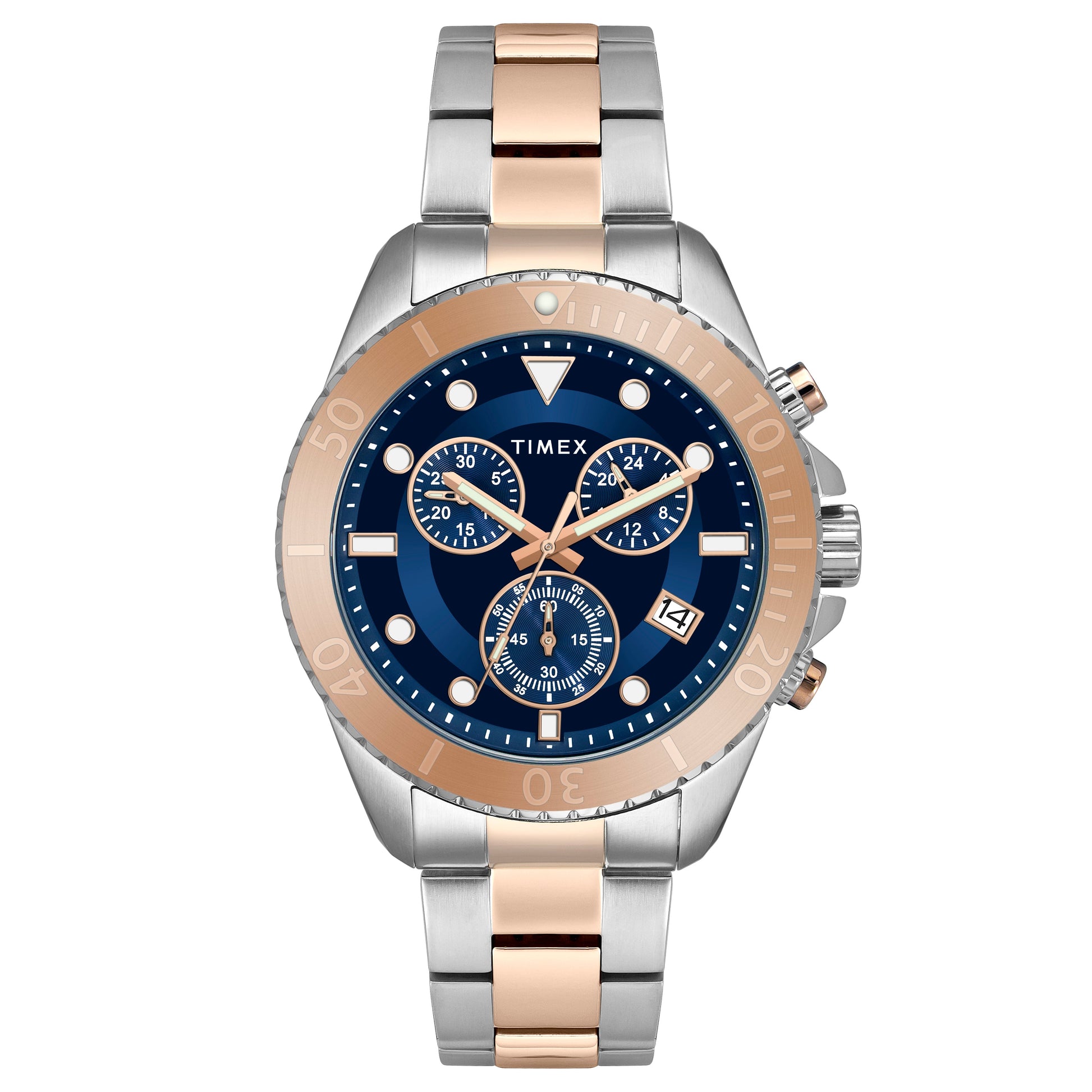 Timex Men Blue Dial Round Analog Watch